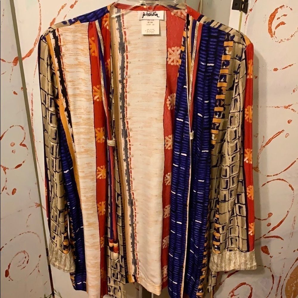 Multicolor jo Hardin kimono/wrap